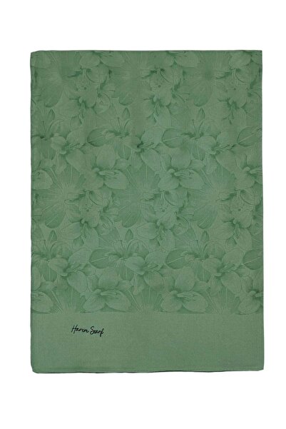 HAREM SCARF Viscose Shawl - Gold Deep - Green