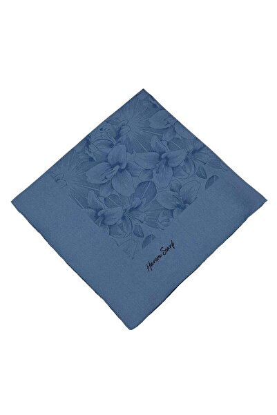 HAREM SCARF Φουλάρι Βισκόζης - Χρυσό Βαθύ - Ίντιγκο