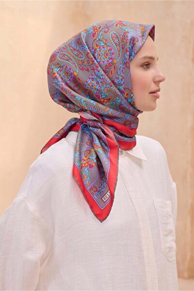 Belli Μεταξωτό φουλάρι Twill - 4101-60 Καπνιστό Κόκκινο