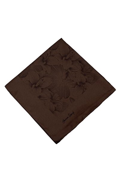 HAREM SCARF Φουλάρι Βισκόζης - Χρυσό Βαθύ - Πικρό Καφέ