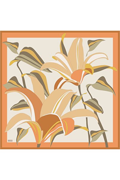 Belli Μεταξωτό μαντήλι Twill - 4035-83 Πορτοκαλί