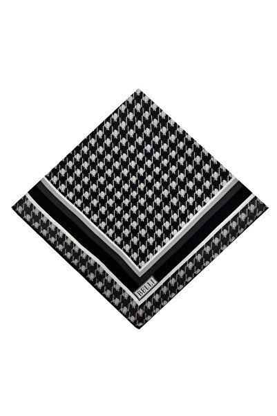 Belli Twill İpek Eşarp - 4000-03 Siyah