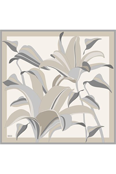 Belli Μεταξωτό μαντήλι Twill - 4035-85 Μπεζ Γκρι