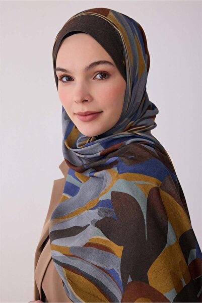 Belli Φρέσκο Σάλι Viona - 3273-27 Γκρι Μουσταρδί Μπλε