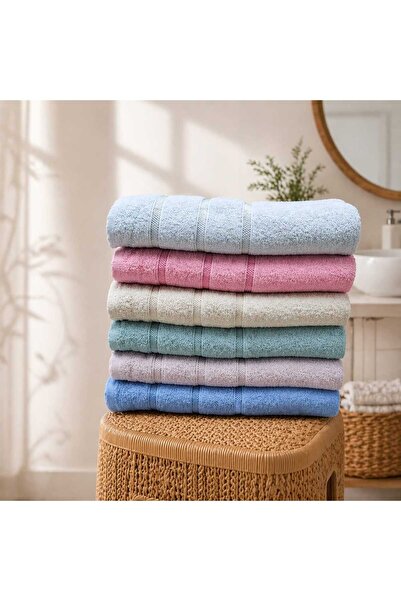 HOME MOD STORE 6 τεμάχια 70x140 εκ. Σετ πετσετών μπάνιου μεγάλου μεγέθους & μ...