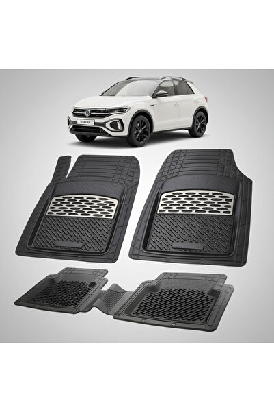 TEAMCAR Πατάκια αυτοκινήτου τύπου δίσκου συμβατά με Volkswagen T-Roc I (2021-...