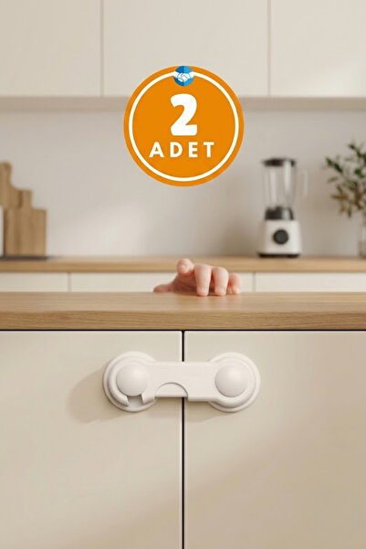 Miningaa 2 τεμ. Μη συναρμολογημένο ντουλάπι με διπλό κάλυμμα Κλειδαριά μωρού ...