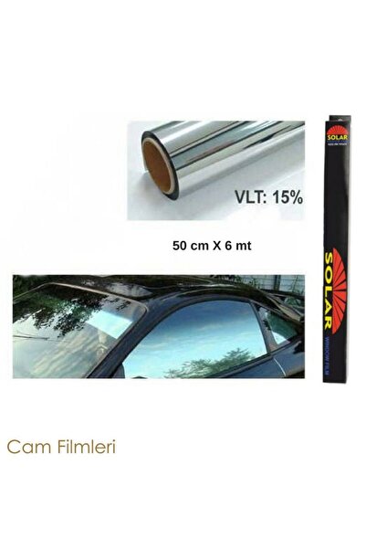 Leader Cam Filmi 50 cm x 6 Mt. Aynalı Silver
