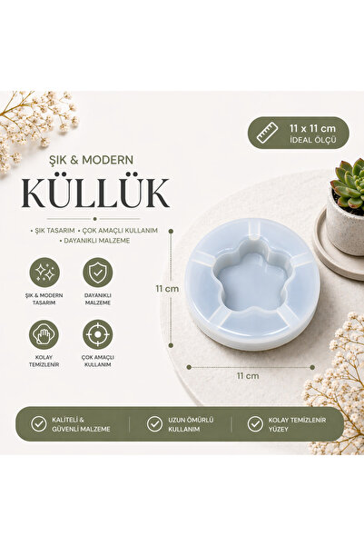 stonechem Epoksi Silikon Küllük Kalıbı Papatya Model 11 cm