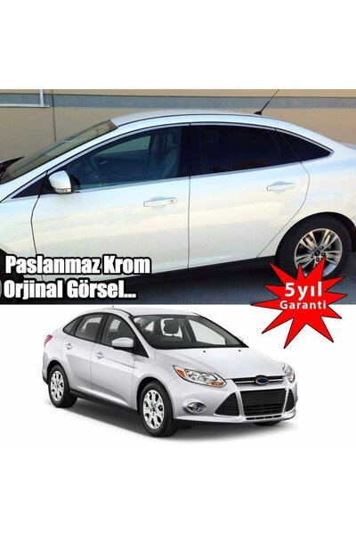 Universal Ford Focus 3 Cam Çıtası Komple Kromu Nikelajı 2012-2015