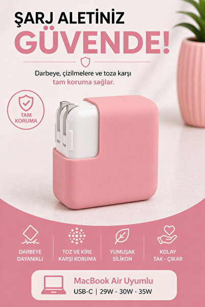 Mcstorey Şarj Aleti Silikon Kılıfı Usb-c 29W - 30W - 35W Macbook Air Magsafe ...