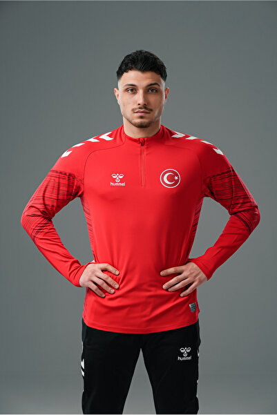hummel National Team Line Training Tracksuit Top Red