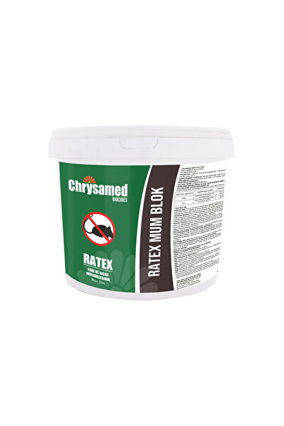 Chrysamed Ratex Hazır Mum Blok Fare ve Sıçan Kovucu 5 kg.