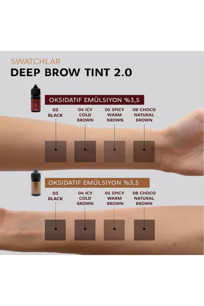 ELAN Kaş boyası "Deep Brow Tint 2.0" 08 CHOCO natural brown (20 ml)