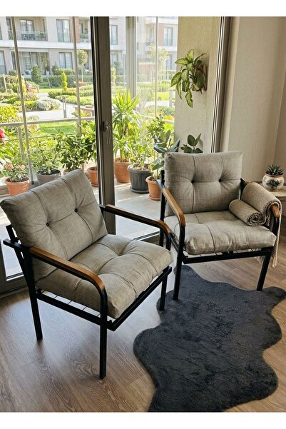 Madame Home Gri Balkon, Bahçe,Teras,Cafe - Salon - Metal Kanepe Koltuk Takımı...