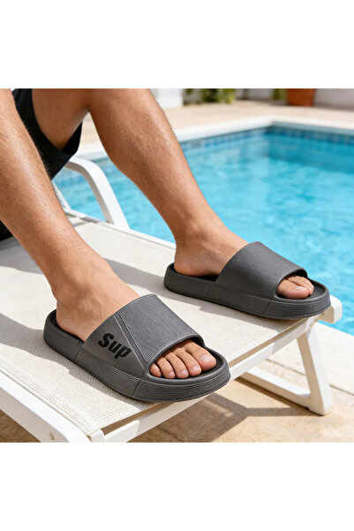 Tmall Men's House Slippers , foam, Pb2014, gray