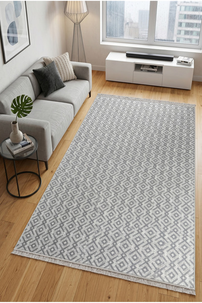 Valery Home Arya Vl Çift Taraflı katlanabilir yıkanabilir yüksek Kalite Pamuk Salon oturma Odası balkon Kilim