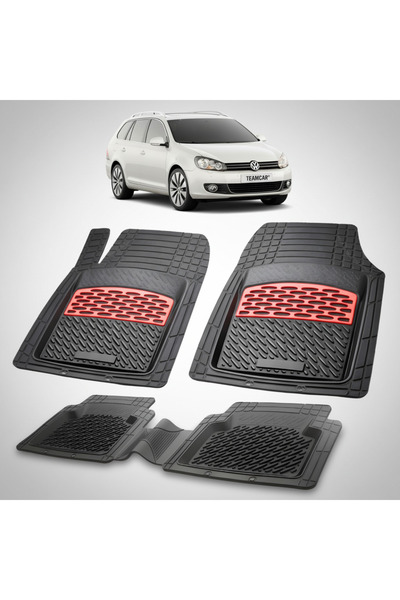 TEAMCAR Πατάκια Χαλάκια Τύπου Πορτμπαγκάζ Συμβατά με Volkswagen Golf Variant ...