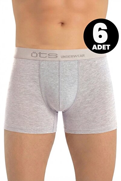 Öts 6-Pack Men's Boxer Lycra Stretchy Underwear (96% Cotton - 4% Elastane)