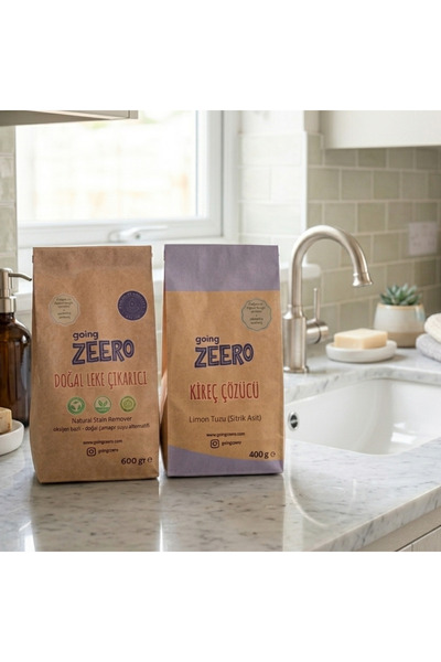 Going Zeero Doğal Kireç Çözücü & Leke Çıkarıcı Set Lavabo Açıcı Set