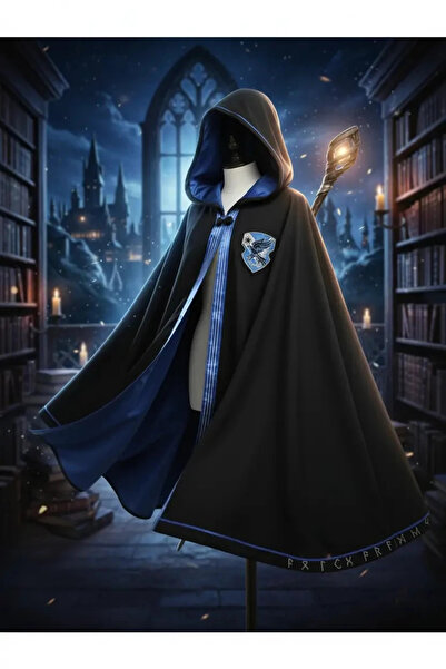 Miniso Harry Potter Lisanslı Ravenclaw Cübbe – Özel Baskılı Astarlı Yetişkin ...