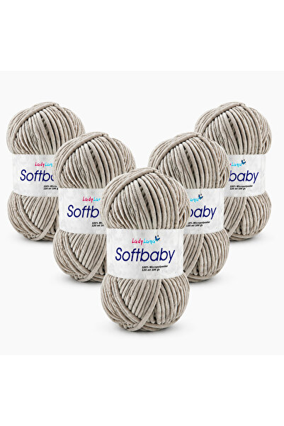 Ladylana SoftBaby (Βελούδινο) Νήμα Πλεξίματος στο χέρι (5 Γιούμακ) 579 Μπεζ