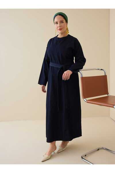 ALİA Φόρεμα μεγάλου μεγέθους Τζιν με λεπτομέρεια στον ιμάντα - Σκούρο μπλε να...