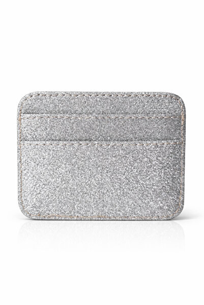 Ecrou Ασημένια θήκη κάρτας με γκλίτερ