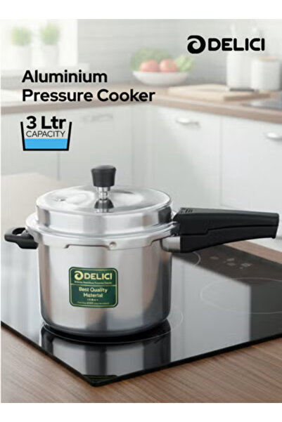 DELICI Delici Pressure Cooker Dripless 3 Litre NIB | Superior Virgin Aluminiu...