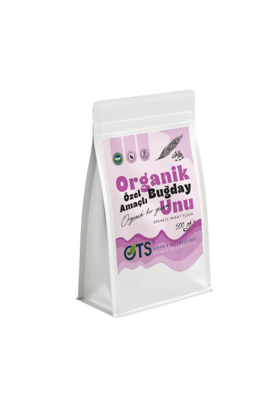 OTS Organik Özel Amaçlı Buğday Unu 500 gr (Organik Sertifikalı, Pestisit Anal...