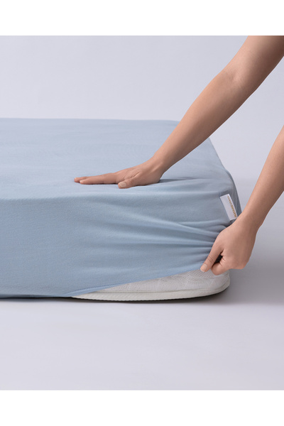 Madame Coco Σεντόνι Belle King Size Elastic Bamboo - Μπλε