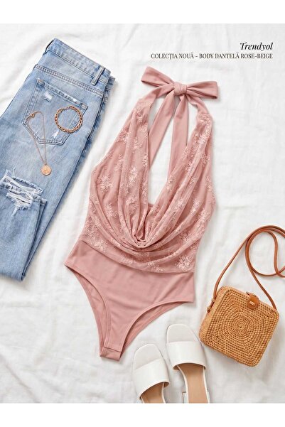 Pronto Moda Body cu dantela