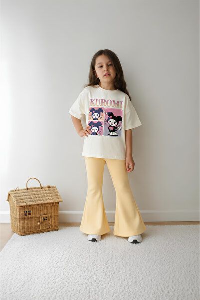 Belya Kids Wear Κοριτσίστικο Σετ Ολόσωμο Τοπ και Κολάν Υπερμεγέθους Σχεδίασης 47