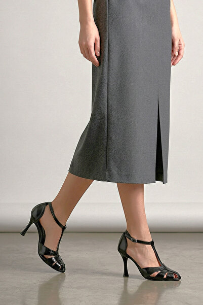 Gökhan Talay Γυναικεία κλασικά παπούτσια με τακούνι Princess Μαύρο λουστρίνι