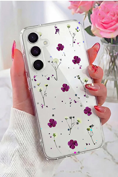 3GEN CASE Samsung Galaxy A55 Uyumlu Desenli Şeffaf Silikon Kılıf