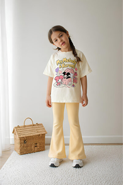 Belya Kids Wear Κοριτσίστικο Σετ Ολόσωμο Τοπ και Κολάν Υπερμεγέθους Μεγέθους ...