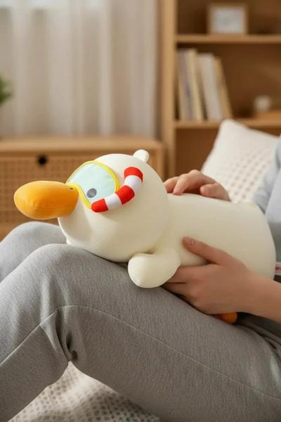 Miniso Lisanslı Dalış Ördeği Serisi Peluş Oyuncak – Şnorkelli Yumuşak Tasarım...