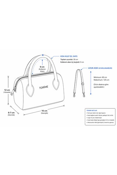 torime Women's Hand and Shoulder Bag – Mini Stylish Daily Bag, Faux Leather, Zippered