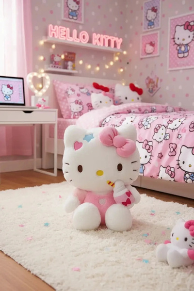 SANRIO Hello Kitty Lisanslı Sweet Factory Koleksiyonu 11 İnç Oturan Peluş Oyu...