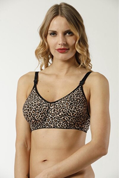 MODELLİFE Χτενισμένο βαμβακερό γυναικείο σουτιέν χωρίς υποστήριξη