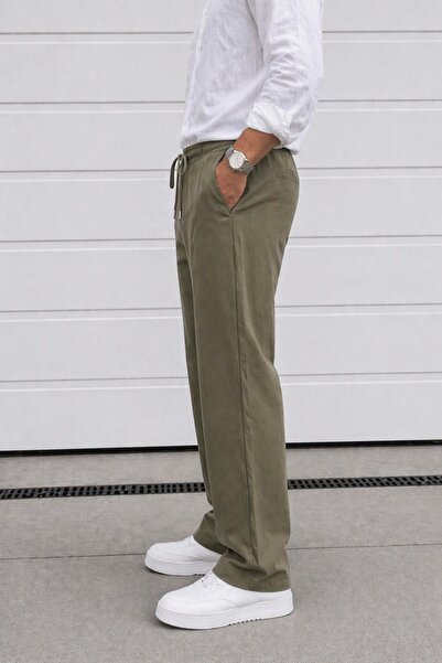 Delpino Άνετο φαρδύ παντελόνι από ύφασμα Modal