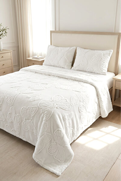 Decomia Home Σετ κρεβατιού 3 τεμαχίων Wellsoft με μοτίβο πεταλούδας, διπλό, λ...