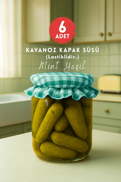 Bimotif غطاء زجاجة مكون من 6 قطع، غطاء زجاجة مربع صغير بلون النعناع (غطاء زجا...