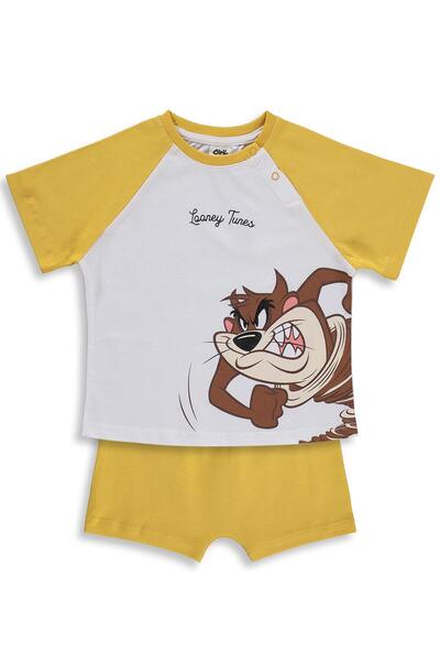 Civil Baby Taz Baskılı 6-18 Ay Takım - Beyaz