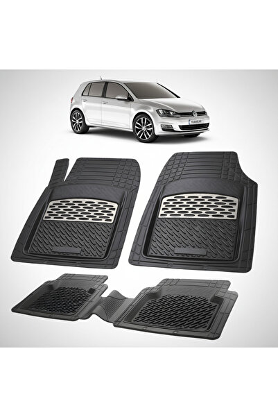 TEAMCAR Covorașe auto tip tavă compatibile cu Volkswagen Golf 7 Hatchback 5 u...