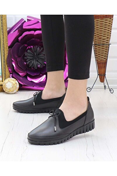 Capella Olga-3 Pantofi de damă casual din piele naturală neagră