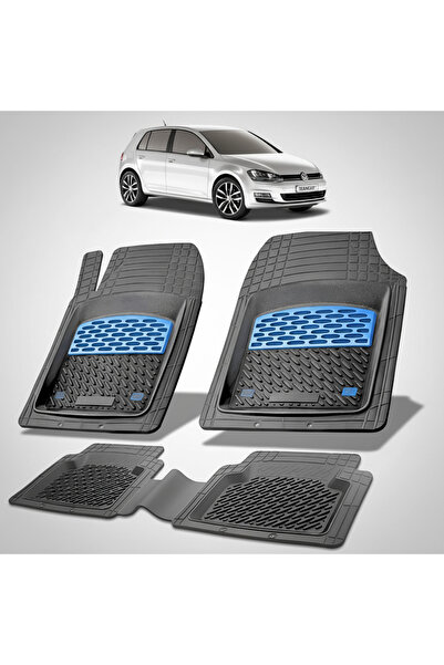 TEAMCAR Covorașe auto tip tavă compatibile cu Volkswagen Golf 7 Hatchback 5 u...