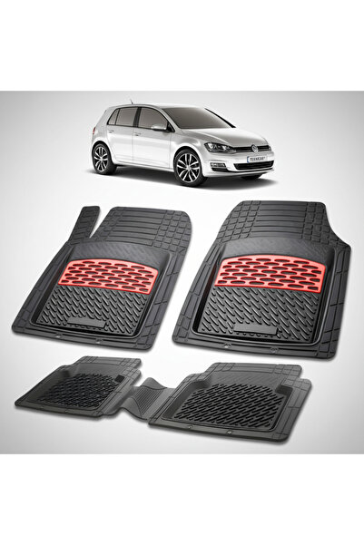 TEAMCAR Covorașe auto tip tavă compatibile cu Volkswagen Golf 7 Hatchback 5 u...