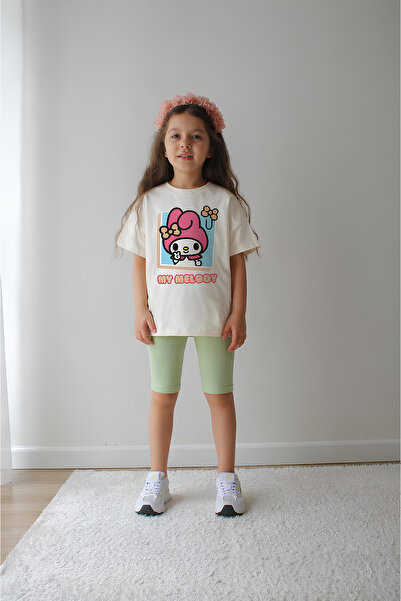 Belya Kids Wear Κοριτσίστικο Σετ Ολόσωμο Τοπ και Κολάν Υπερμεγέθους Μεγέθους ...