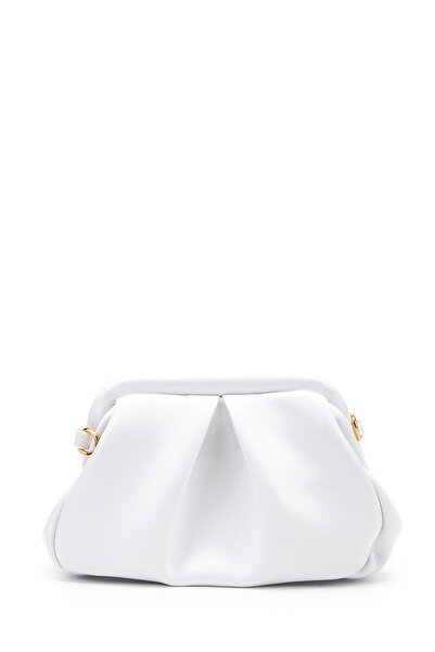 minebag Clutch Form Long Strap Degas Γυναικεία τσάντα χιαστί Λευκή